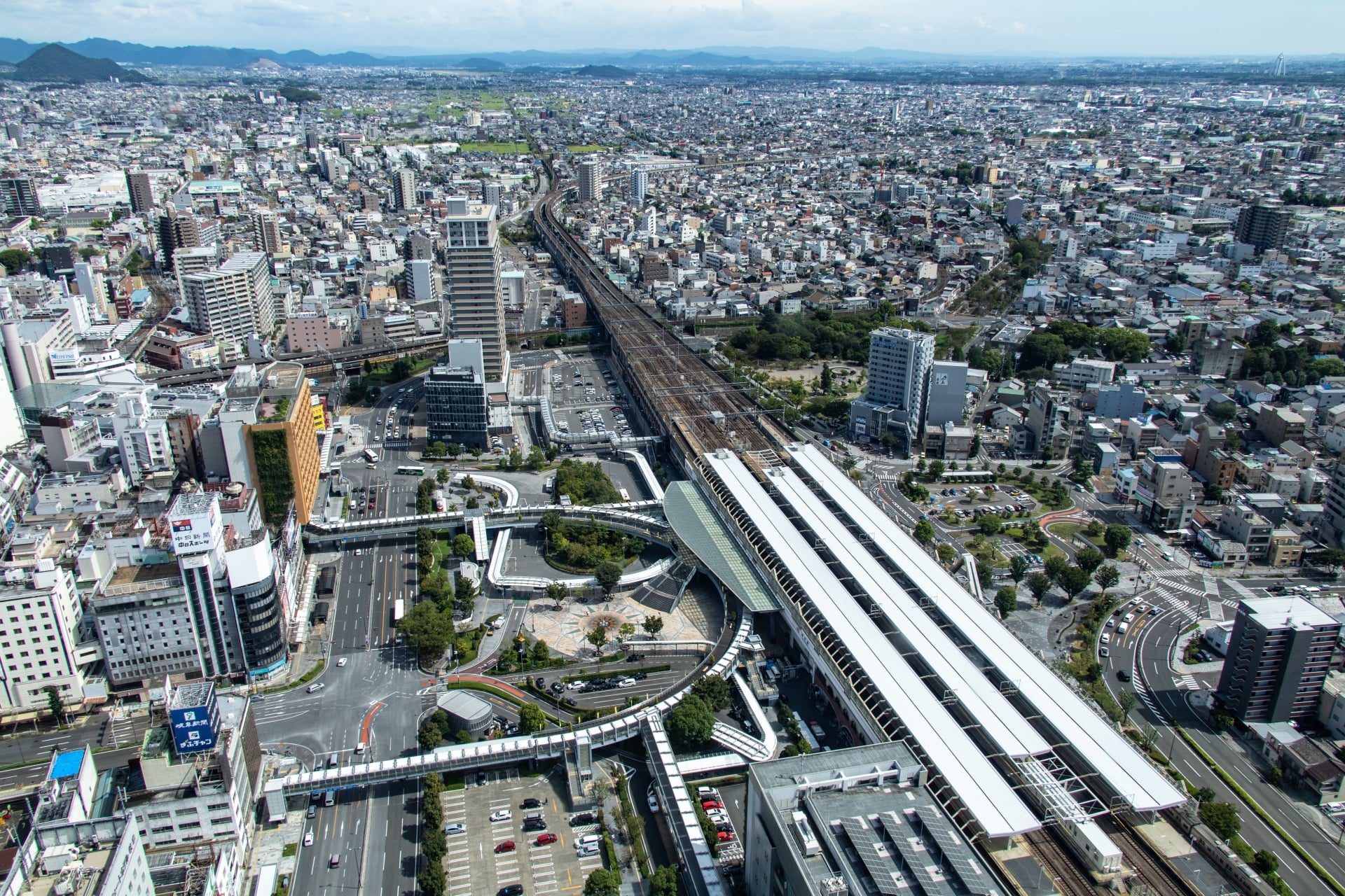 岐阜駅 上空